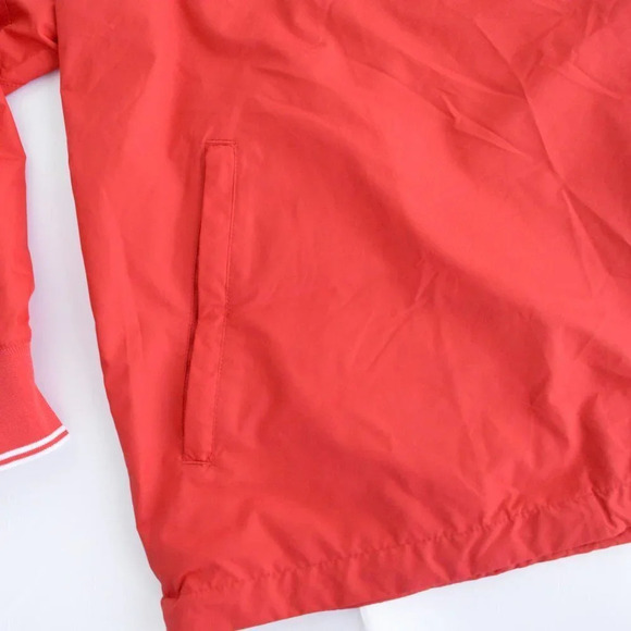 Antigua Red  Quarter Zip w Removable Sleeves Golf Windbreaker Size Medium - Picture 8 of 11